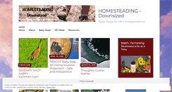 Desktop Screenshot of homesteadingdownsized.com